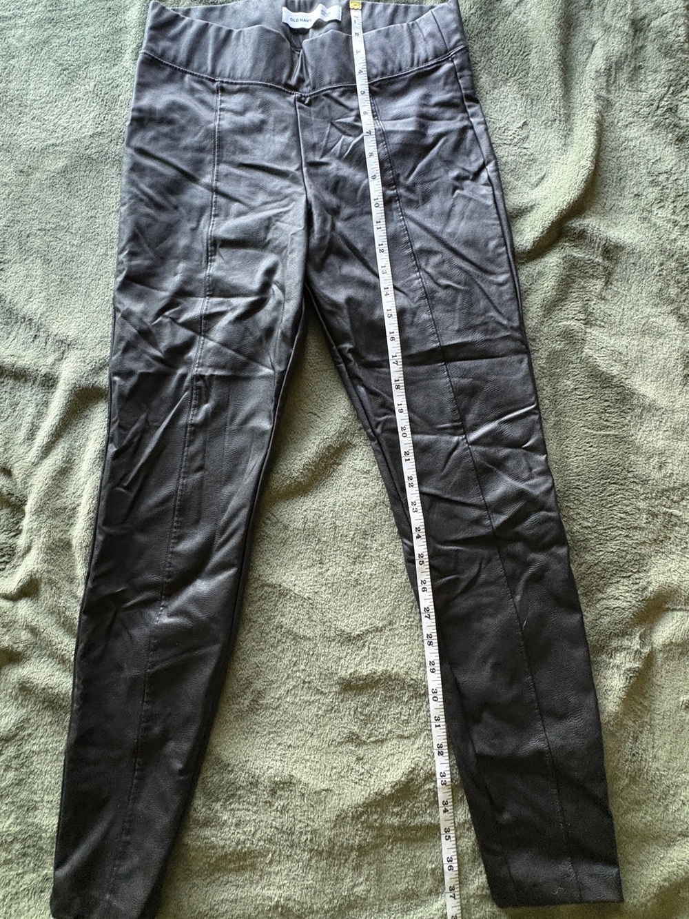 Old Navy Black Women's Slim Faux Leather Pants